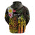 Personalised Vanuatu Independence Day Zip Hoodie Carving Drum Sand Drawing Turtle
