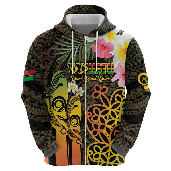 Personalised Vanuatu Hoodie 44th Hapi Indipendens Long LT7 main image 0