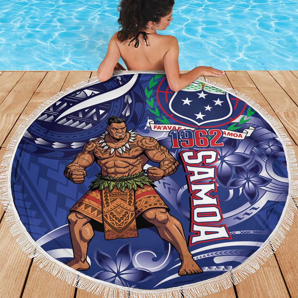 Samoa Independence Day Beach Blanket 1962 Proud Samoan Warrior