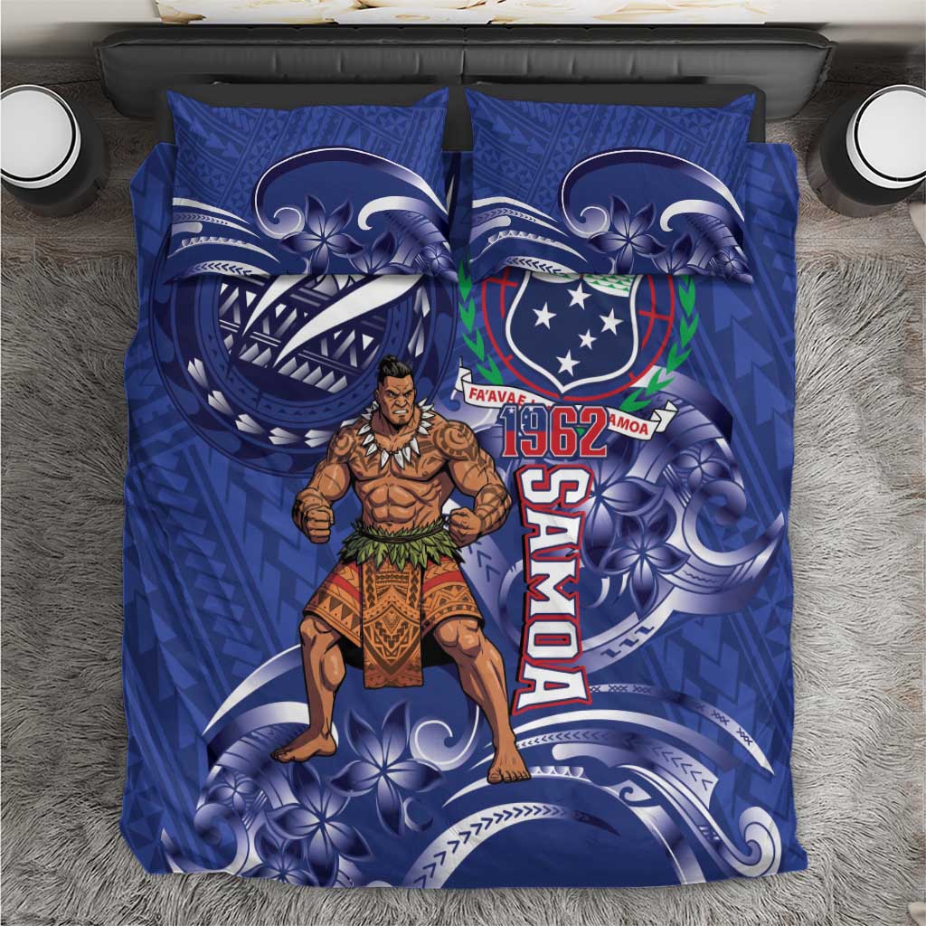Samoa Independence Day Bedding Set 1962 Proud Samoan Warrior