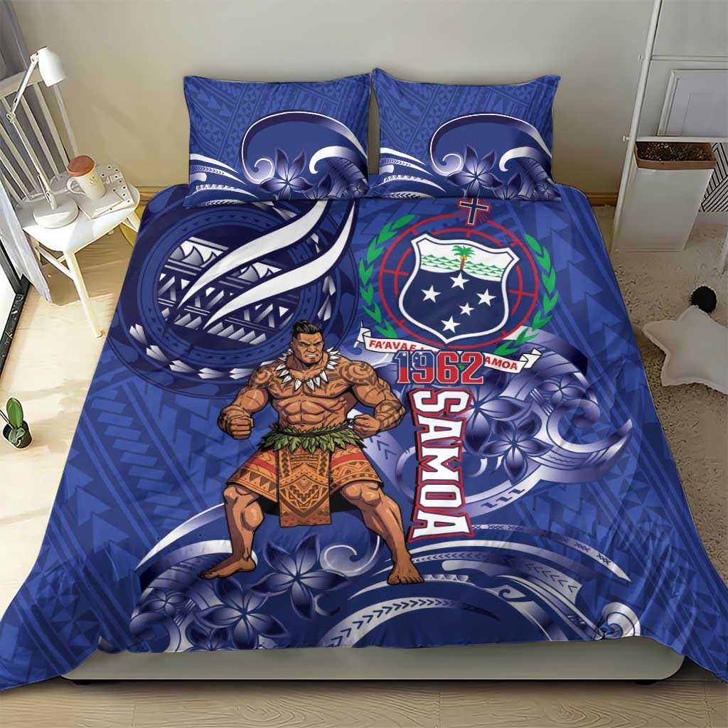 Samoa Independence Day Bedding Set 1962 Proud Samoan Warrior