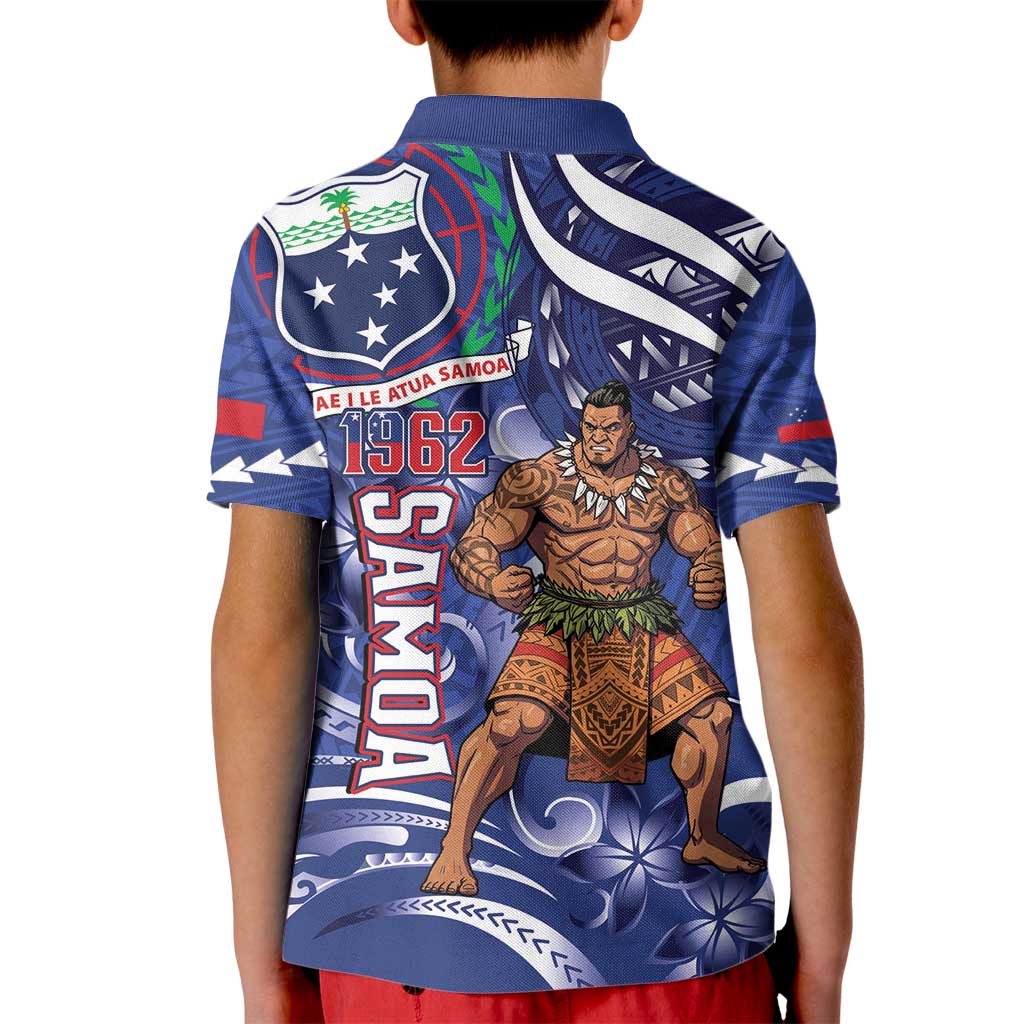 Samoa Independence Day Kid Polo Shirt 1962 Proud Samoan Warrior
