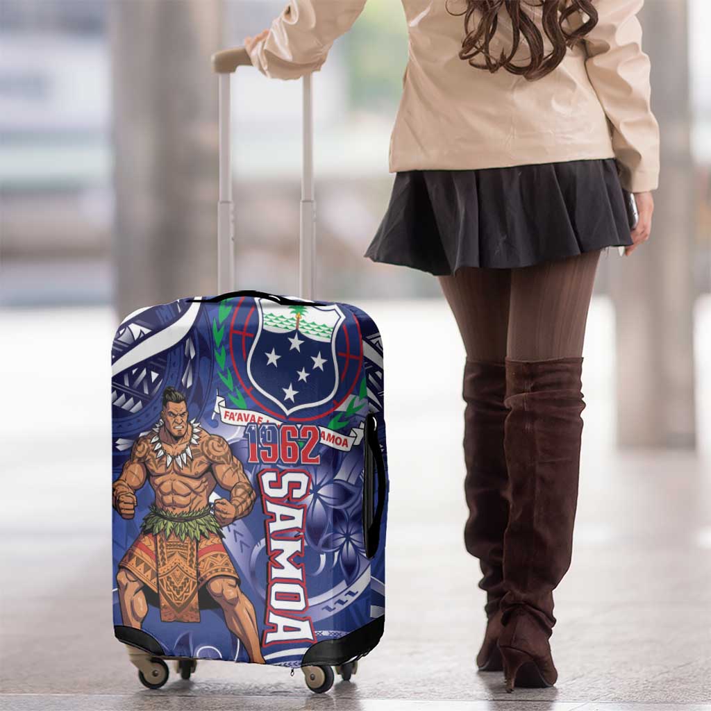 Samoa Independence Day Luggage Cover 1962 Proud Samoan Warrior LT14 - Polynesian Pride