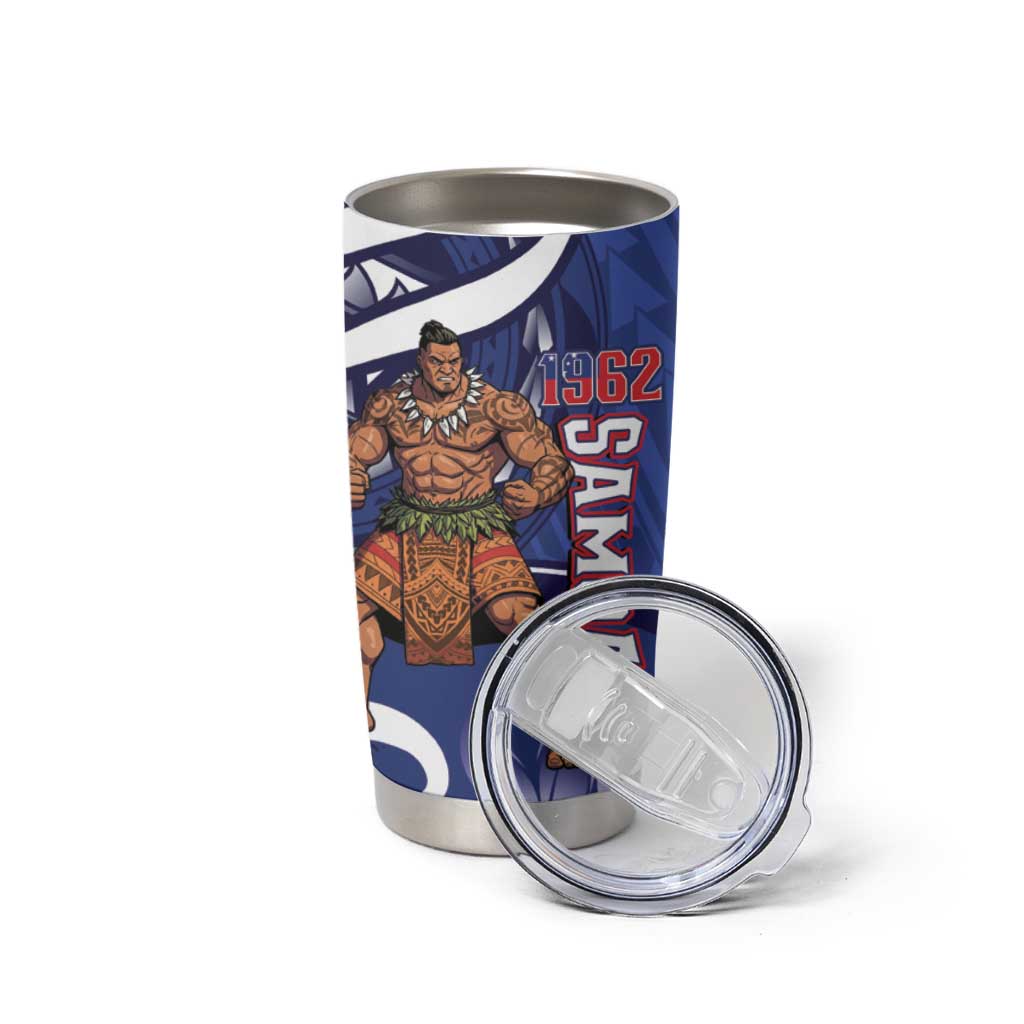 Samoa Independence Day Tumbler Cup 1962 Proud Samoan Warrior LT14 - Polynesian Pride