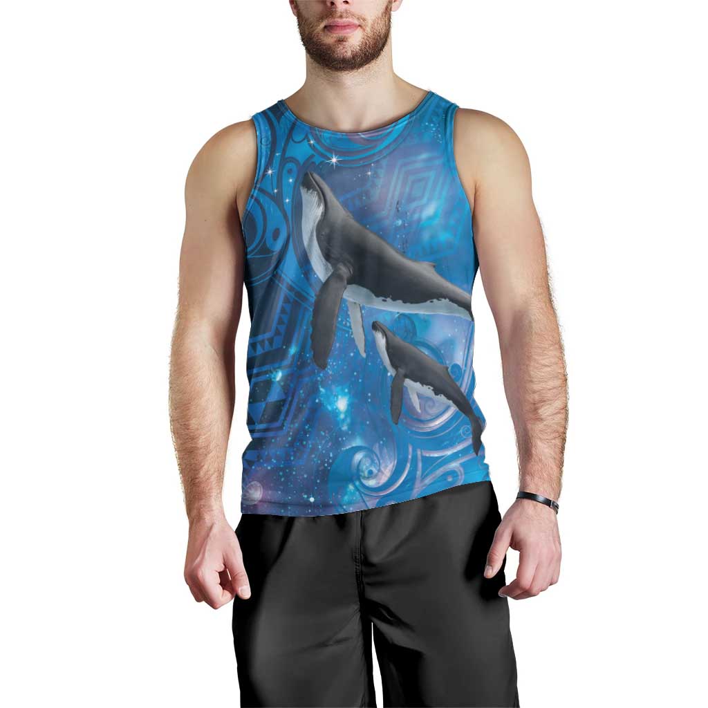 Paikea New Zealand Matariki Men Tank Top Humpback Whale Taniko Motifs Ocean Vibes LT14 - Polynesian Pride