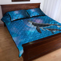 Paikea New Zealand Matariki Quilt Bed Set Humpback Whale Taniko Motifs Ocean Vibes LT14 - Polynesian Pride