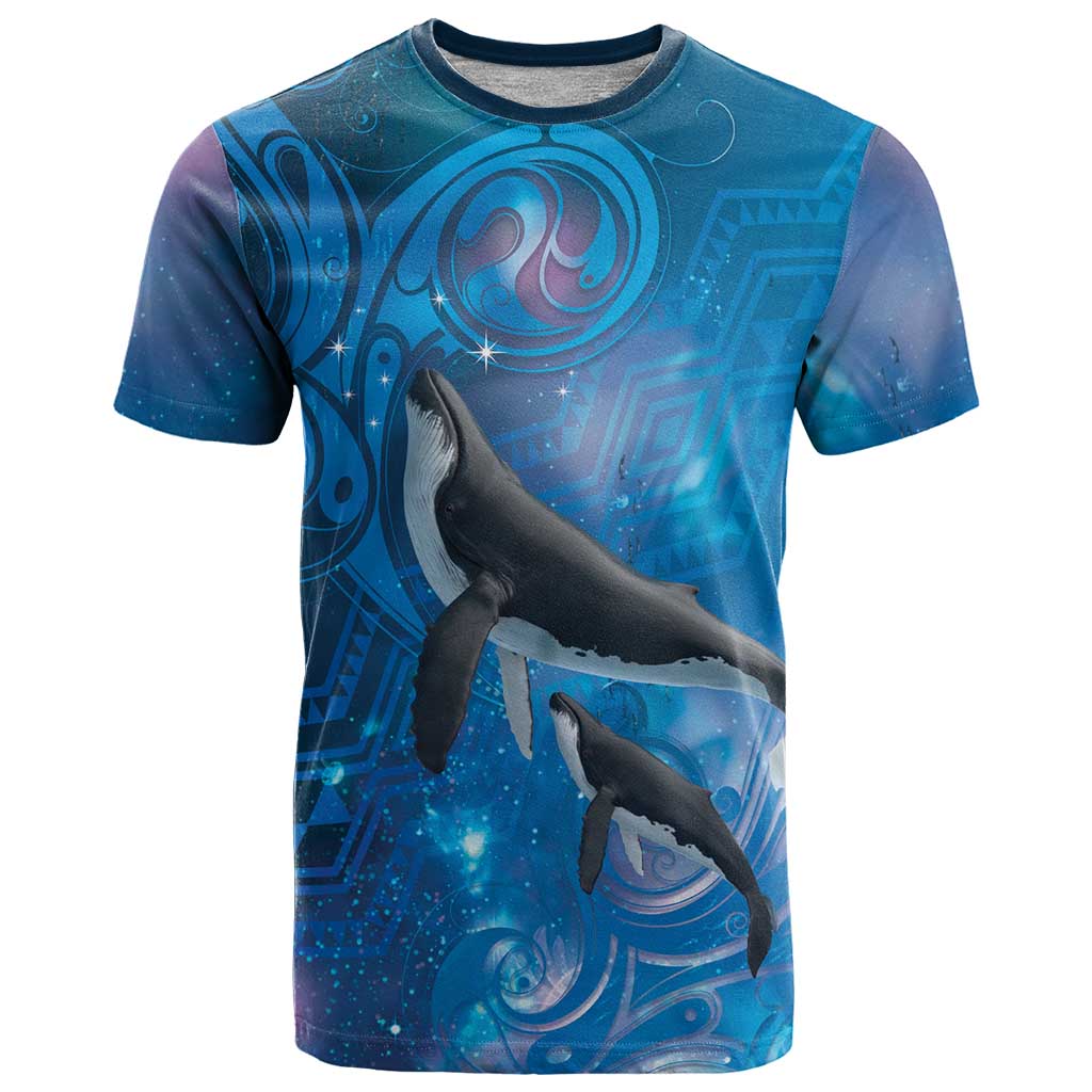 Paikea New Zealand Matariki T Shirt Humpback Whale Taniko Motifs Ocean Vibes