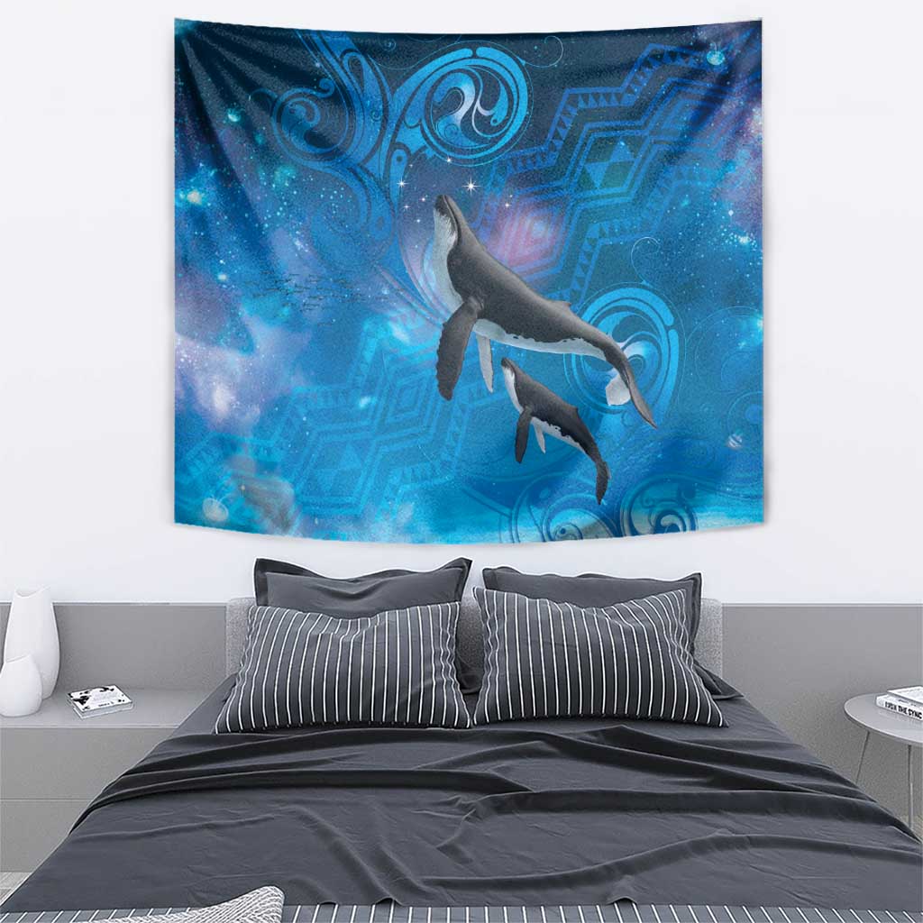 Paikea New Zealand Matariki Tapestry Humpback Whale Taniko Motifs Ocean Vibes LT14 - Polynesian Pride