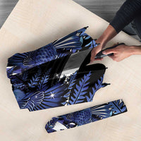 Piwakawaka New Zealand Matariki Umbrella Maori New Year Silver Fern Purple Galaxy LT14 - Polynesian Pride