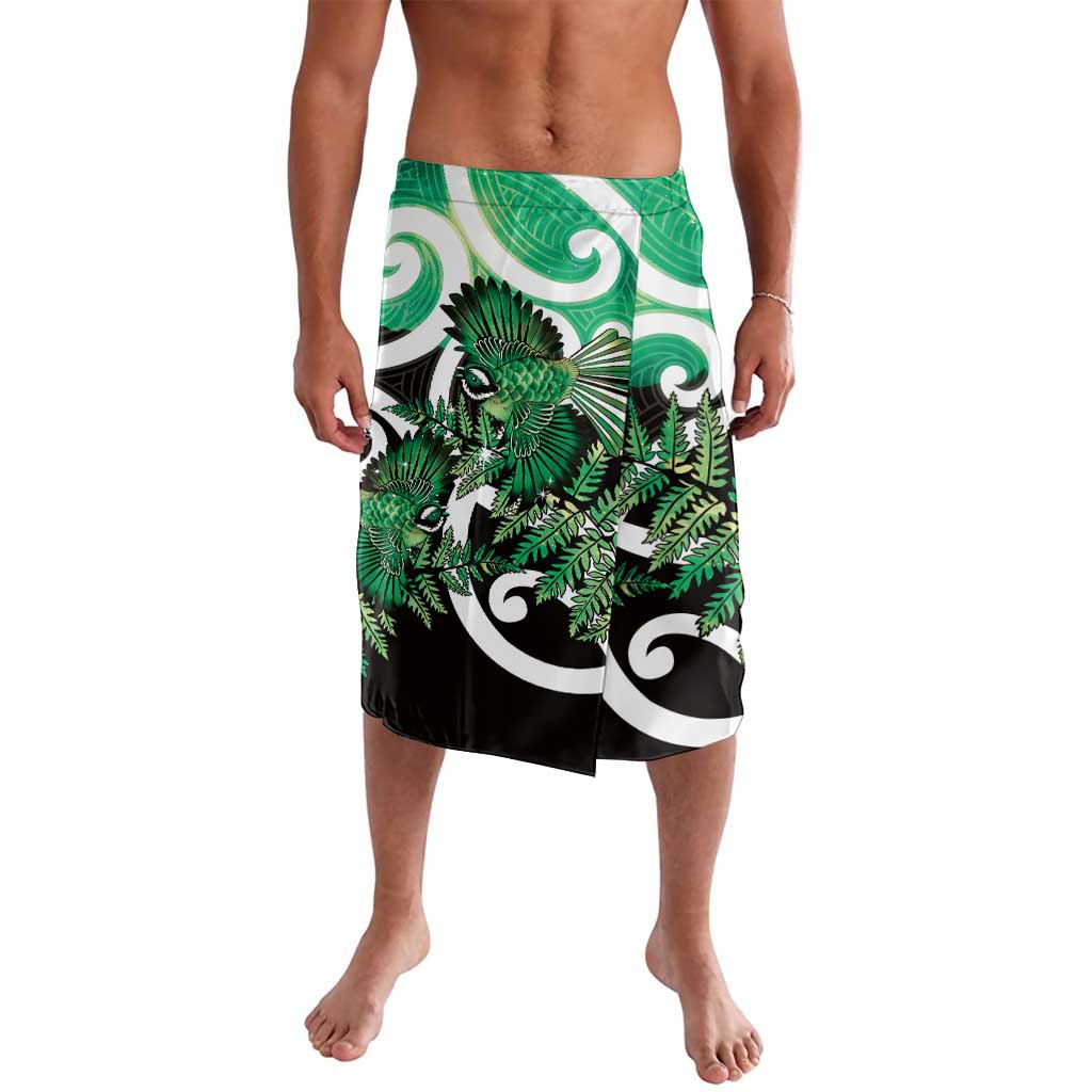 Piwakawaka New Zealand Matariki Lavalava Maori New Year Silver Fern Green Galaxy LT14 Green - Polynesian Pride