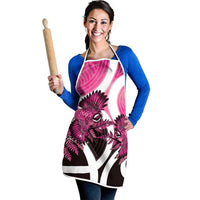 Piwakawaka New Zealand Matariki Apron Maori New Year Silver Fern Pink Galaxy LT14 - Polynesian Pride