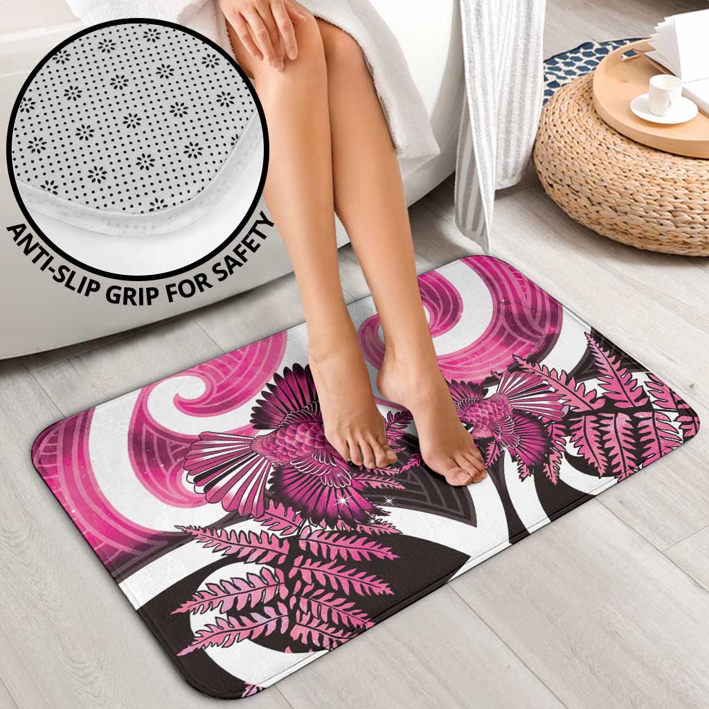 Piwakawaka New Zealand Matariki Bathroom Set Maori New Year Silver Fern Pink Galaxy LT14 - Polynesian Pride