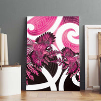 Piwakawaka New Zealand Matariki Canvas Wall Art Maori New Year Silver Fern Pink Galaxy LT14 - Polynesian Pride