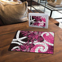 Piwakawaka New Zealand Matariki Puzzle Maori New Year Silver Fern Pink Galaxy LT14 - Polynesian Pride