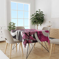 Piwakawaka New Zealand Matariki Tablecloth Maori New Year Silver Fern Pink Galaxy LT14 - Polynesian Pride