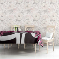 Piwakawaka New Zealand Matariki Tablecloth Maori New Year Silver Fern Pink Galaxy LT14 - Polynesian Pride
