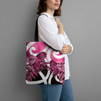 Piwakawaka New Zealand Matariki Tote Bag Maori New Year Silver Fern Pink Galaxy LT14 - Polynesian Pride