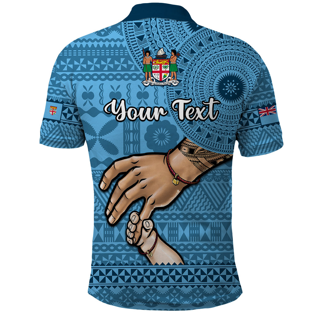 Custom Father Day Fiji Polo Shirt I Love You Dad Fijian Tapa Pattern LT14 - Polynesian Pride