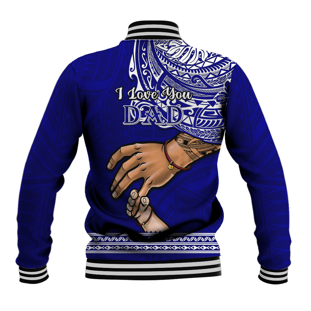 Polynesian Pride Father Day American Samoa Baseball Jacket I Love You Dad LT14 - Polynesian Pride