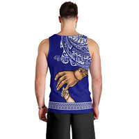 Personalised Father Day American Samoa Men Tank Top I Love You Dad LT14 - Polynesian Pride