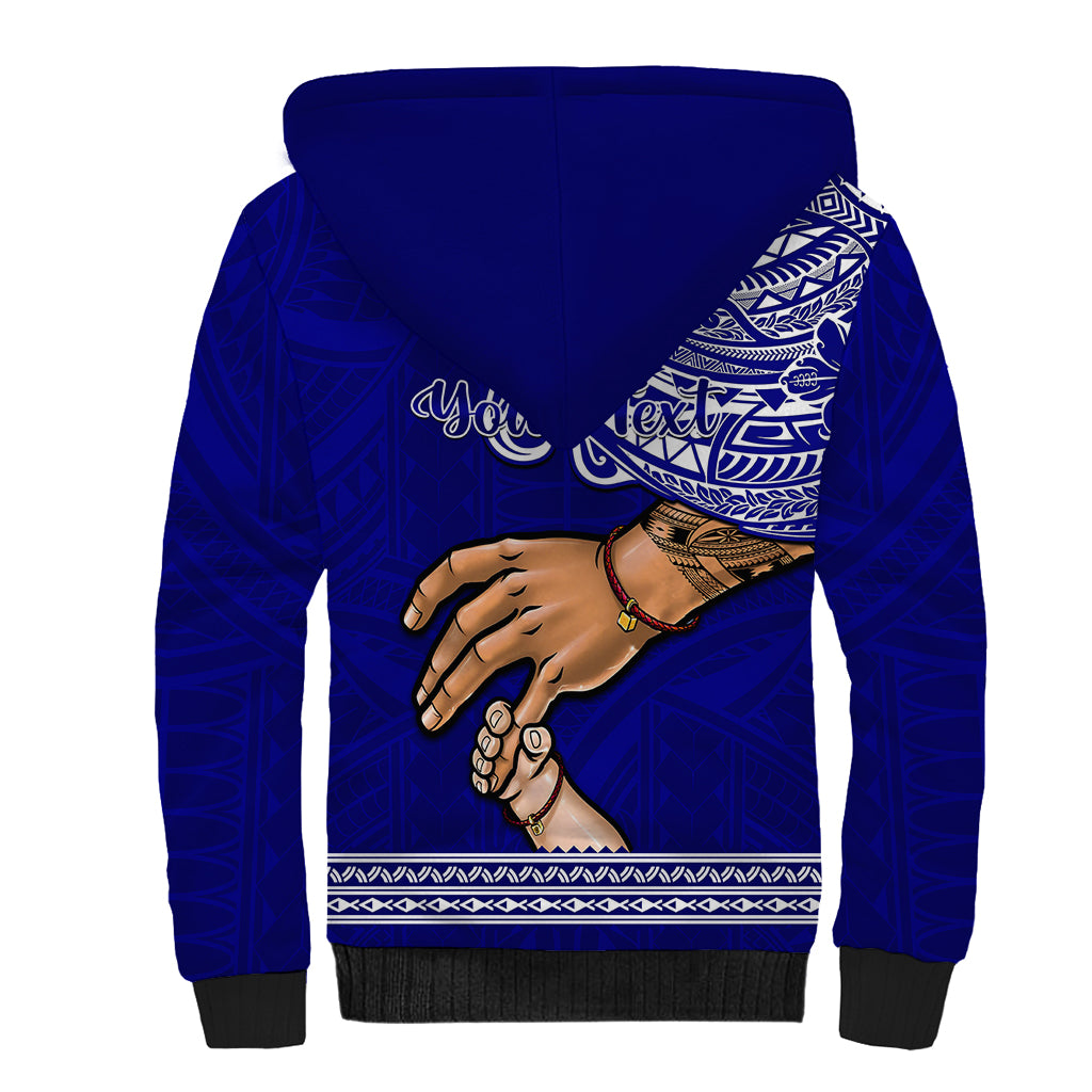 Personalised Father Day American Samoa Sherpa Hoodie I Love You Dad LT14 - Polynesian Pride