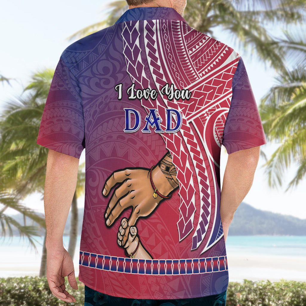 Polynesian Pride Father Day Guam Hawaiian Shirt I Love You Dad Guaman Latte Stone LT14 - Polynesian Pride