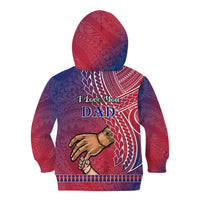 Polynesian Pride Father Day Guam Kid Hoodie I Love You Dad Guaman Latte Stone LT14 - Polynesian Pride