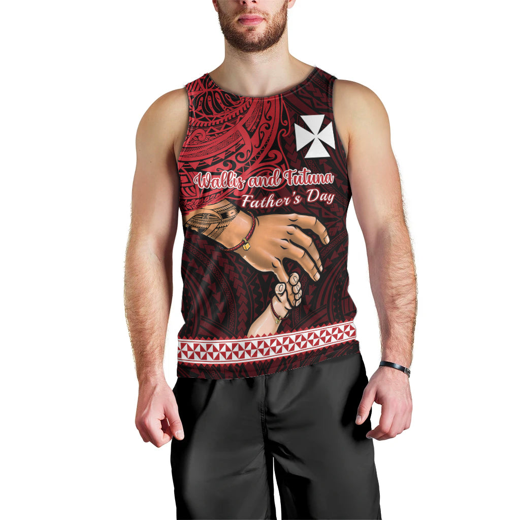 Polynesian Pride Father Day Wallis and Futuna Men Tank Top I Love You Dad LT14 - Polynesian Pride