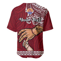 Personalised Father Day French Polynesia Baseball Jersey I Love You Dad LT14 - Polynesian Pride