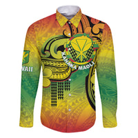 Hawaii Flag Day Family Matching Puletasi and Hawaiian Shirt Kanaka Maoli With Kakau Polynesian Pattern LT14