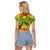 Hawaii Flag Day Raglan Cropped T Shirt Kanaka Maoli With Kakau Polynesian Pattern LT14