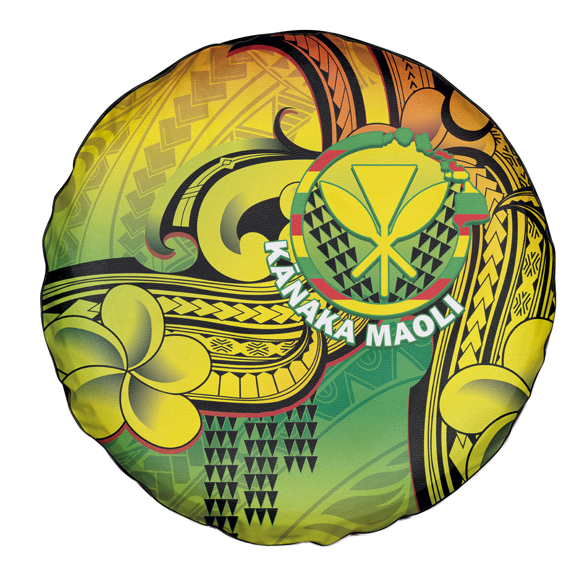 Hawaii Flag Day Spare Tire Cover Kanaka Maoli With Kakau Polynesian Pattern