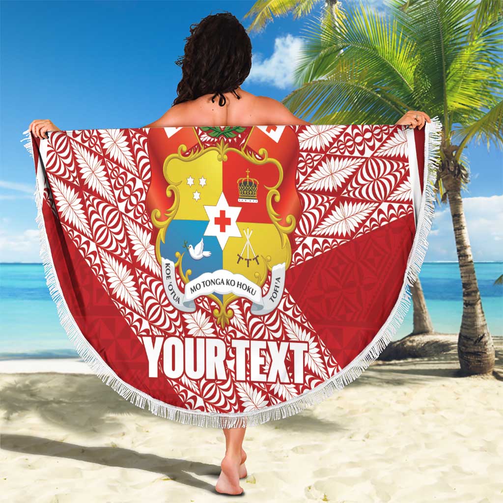 Tonga Rugby Custom Beach Blanket Go ʻIkale Tahi Go Tongan Tapa Cloth