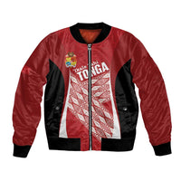 Tonga Rugby Custom Bomber Jacket Go ʻIkale Tahi Go Tongan Tapa Cloth