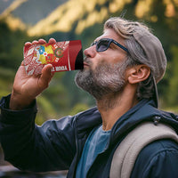 Tonga Rugby Custom 4 in 1 Can Cooler Tumbler Go ʻIkale Tahi Go Tongan Tapa Cloth