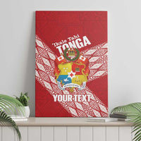 Tonga Rugby Custom Canvas Wall Art Go ʻIkale Tahi Go Tongan Tapa Cloth