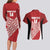 Tonga Rugby Custom Couples Matching Long Sleeve Bodycon Dress and Hawaiian Shirt Go ʻIkale Tahi Go Tongan Tapa Cloth
