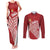Tonga Rugby Custom Couples Matching Tank Maxi Dress and Long Sleeve Button Shirt Go ʻIkale Tahi Go Tongan Tapa Cloth