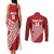 Tonga Rugby Custom Couples Matching Tank Maxi Dress and Long Sleeve Button Shirt Go ʻIkale Tahi Go Tongan Tapa Cloth