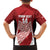 Tonga Rugby Custom Family Matching Off Shoulder Maxi Dress and Hawaiian Shirt Go ʻIkale Tahi Go Tongan Tapa Cloth