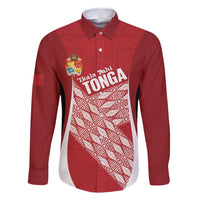 Tonga Rugby Custom Family Matching Off Shoulder Short Dress and Hawaiian Shirt Go ʻIkale Tahi Go Tongan Tapa Cloth