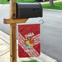 Tonga Rugby Custom Garden Flag Go ʻIkale Tahi Go Tongan Tapa Cloth