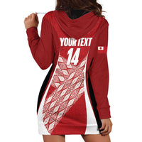 Tonga Rugby Custom Hoodie Dress Go ʻIkale Tahi Go Tongan Tapa Cloth