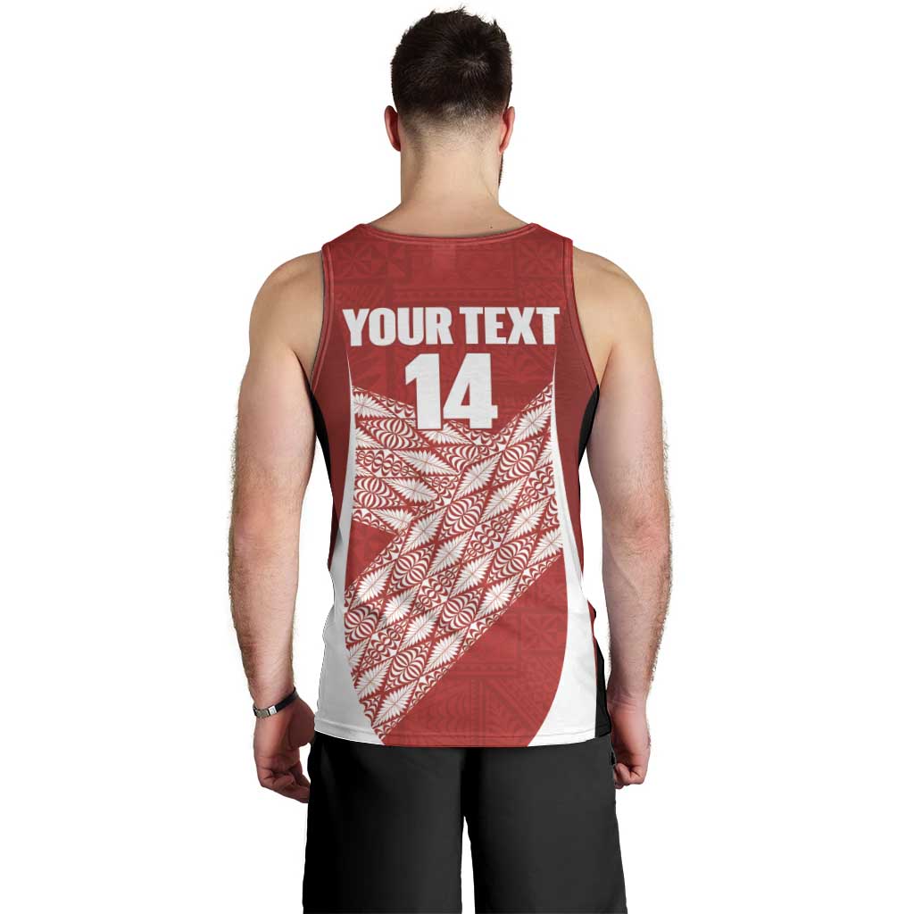 Tonga Rugby Custom Men Tank Top Go ʻIkale Tahi Go Tongan Tapa Cloth