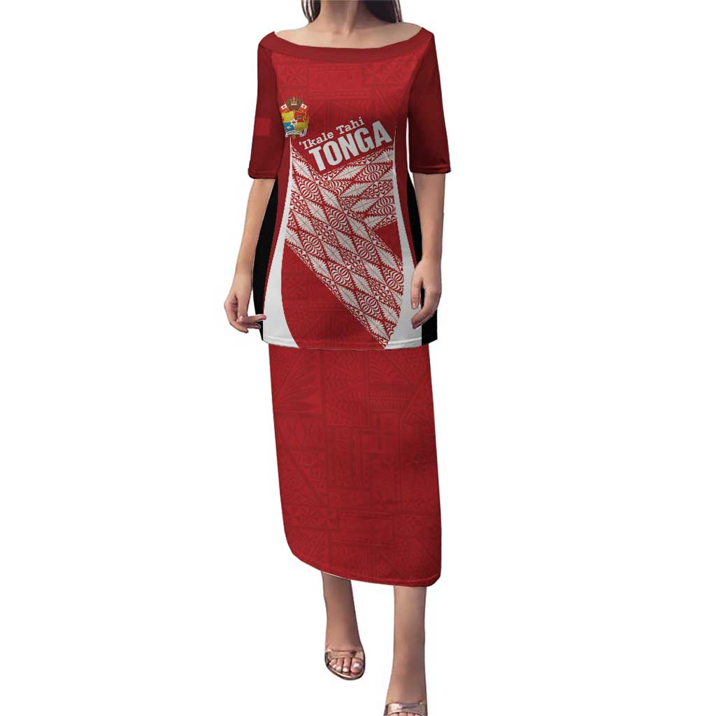 Tonga Rugby Custom Puletasi Go ʻIkale Tahi Go Tongan Tapa Cloth