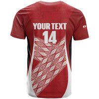 Tonga Rugby Custom T Shirt Go ʻIkale Tahi Go Tongan Tapa Cloth