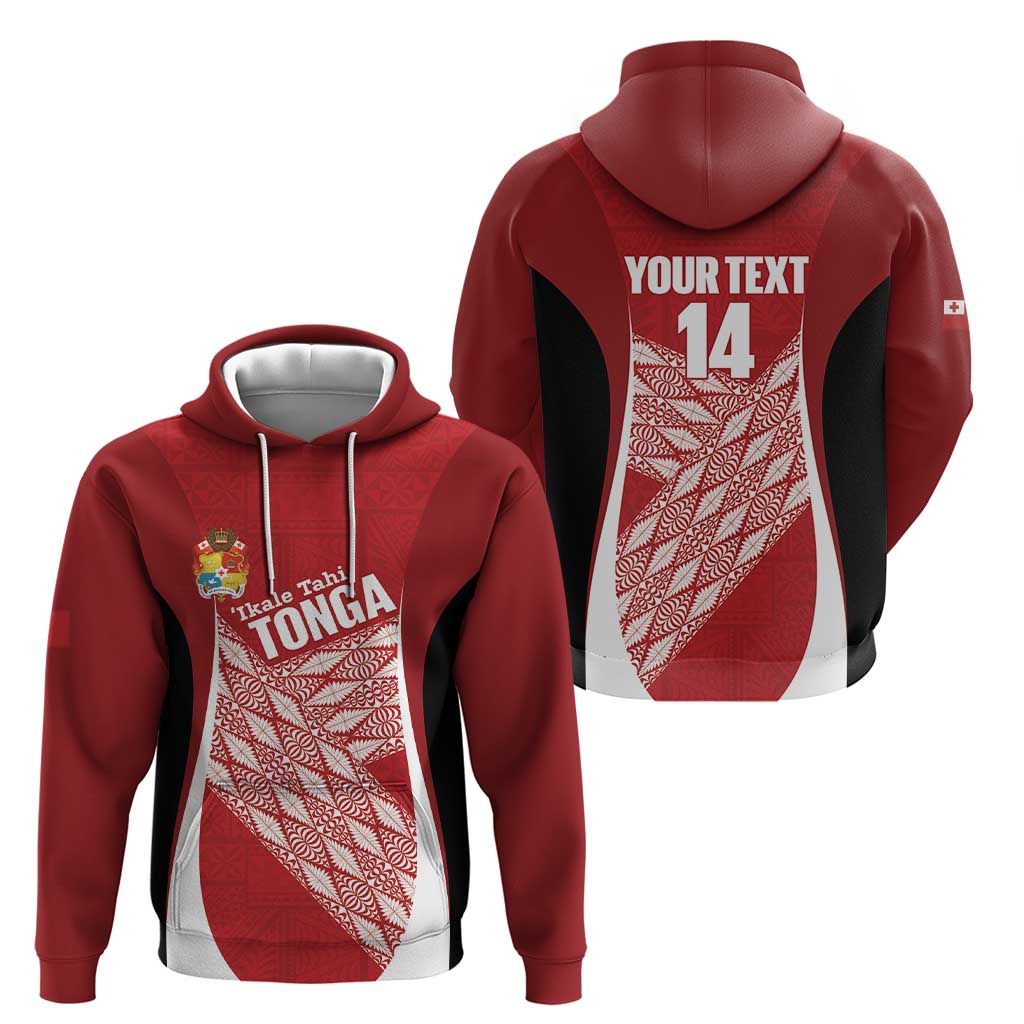 Tonga Rugby Custom Zip Hoodie Go ʻIkale Tahi Go Tongan Tapa Cloth