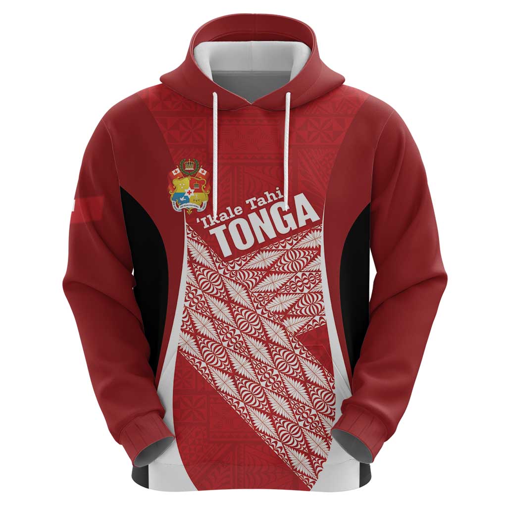 Tonga Rugby Custom Zip Hoodie Go ʻIkale Tahi Go Tongan Tapa Cloth
