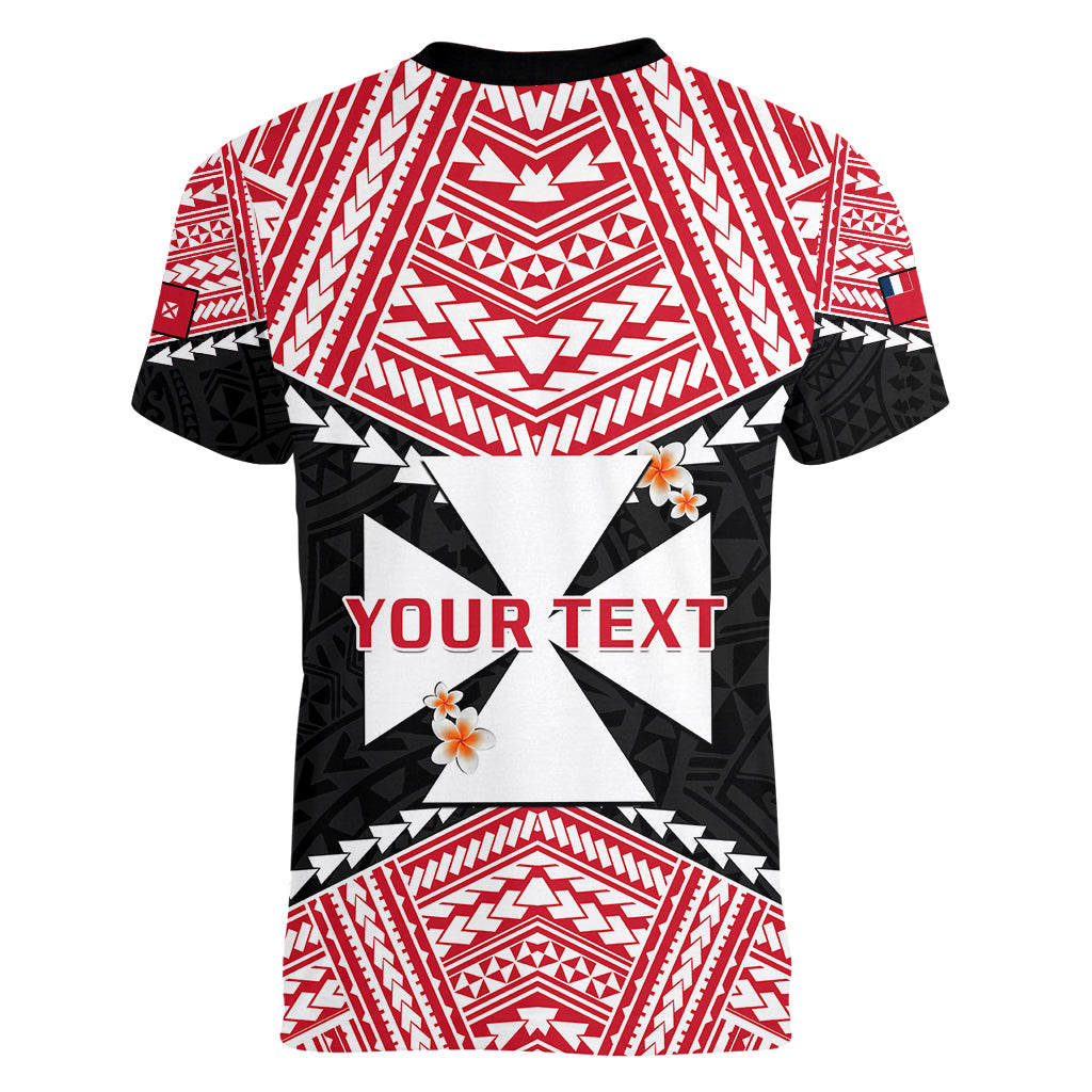 Personalised 29 July Wallis And Futuna Territory Day Women V Neck T Shirt Polynesian Tribal Pattern LT14 - Polynesian Pride