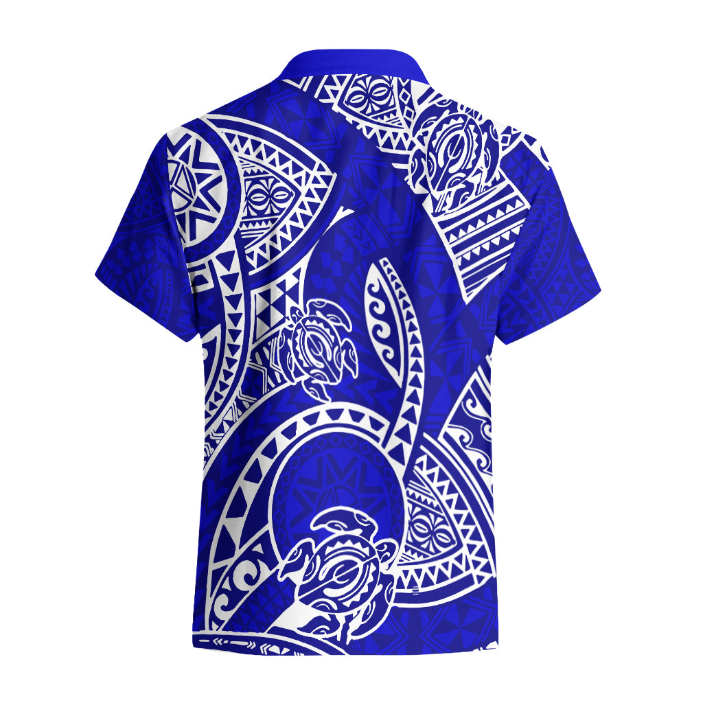 Polynesian Pride Hawaii Hawaiian Shirt Hawaiian Tribal Honu Blue Version LT14 - Polynesian Pride